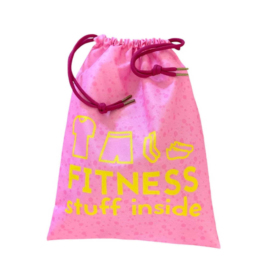 Kolorowy worek na WF dla dziewczynki